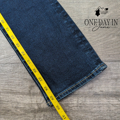 AG Adriano Goldschmied Straight Leg Jeans Dark Wash Blue NWT $215 Size 4 (27)