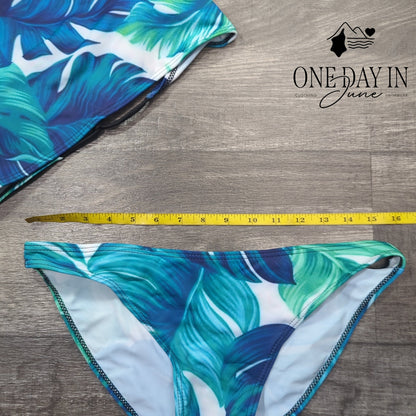 Charmo High Neck Crop Bikini Swimsuit Size L