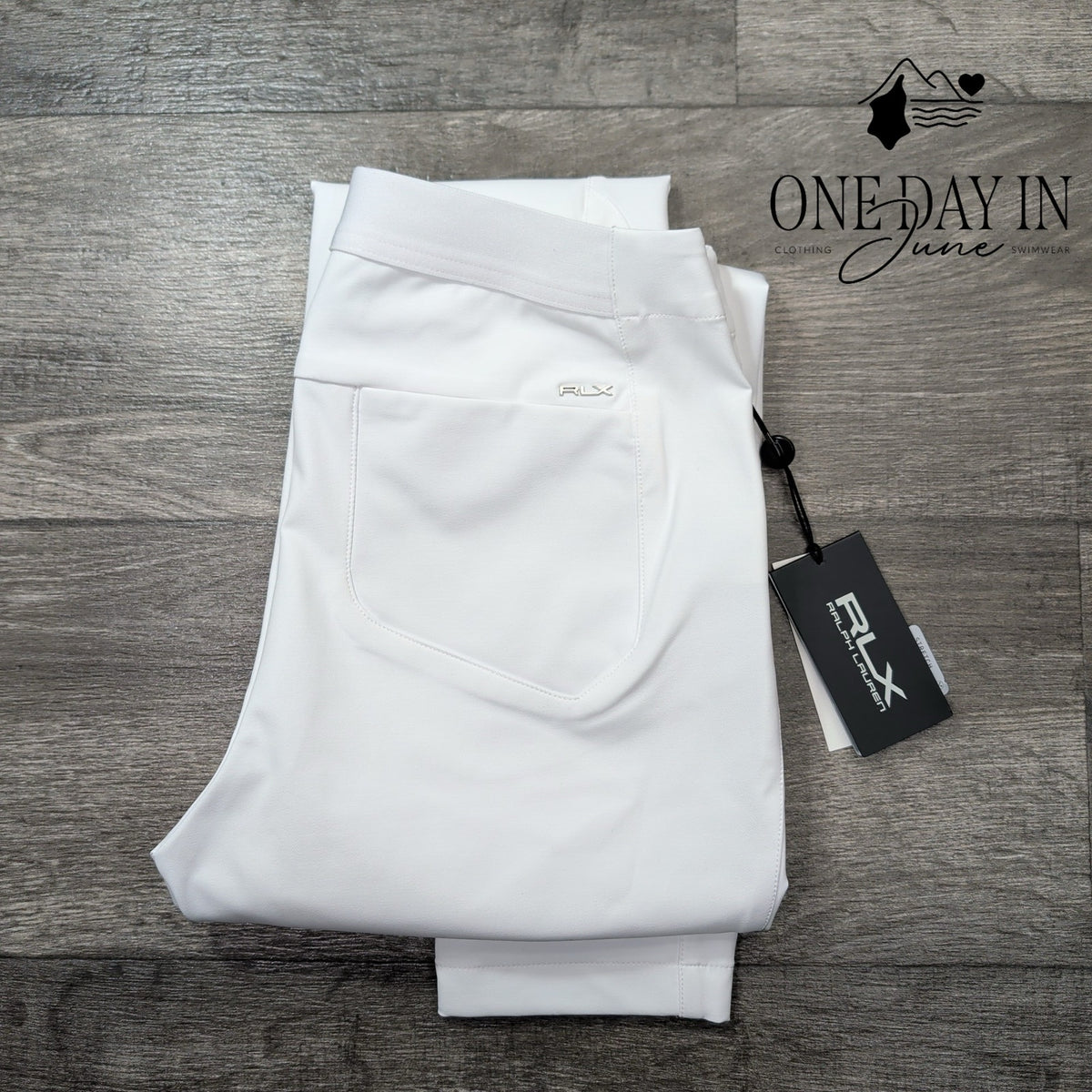 RLX Ralph Lauren Stretch Ankle Golf Pants White Side Zip NWT Size 2