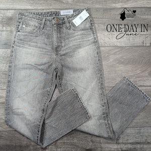 AG Adriano Goldschmied AG-ED Straight Leg Jeans Gray Vintage Wash NWT Size 4 (27