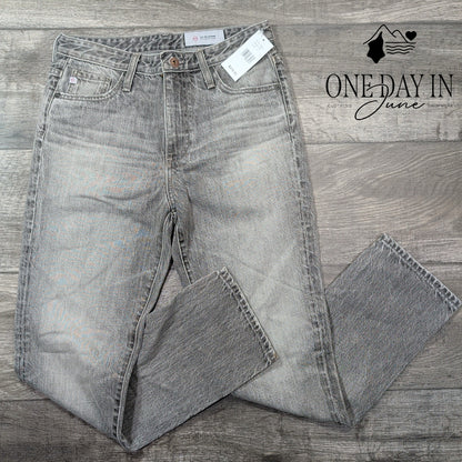 AG Adriano Goldschmied AG-ED Straight Leg Jeans Gray Vintage Wash NWT Size 4 (27