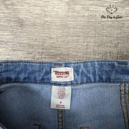 Mossimo Button Front Denim Skirt Size 4