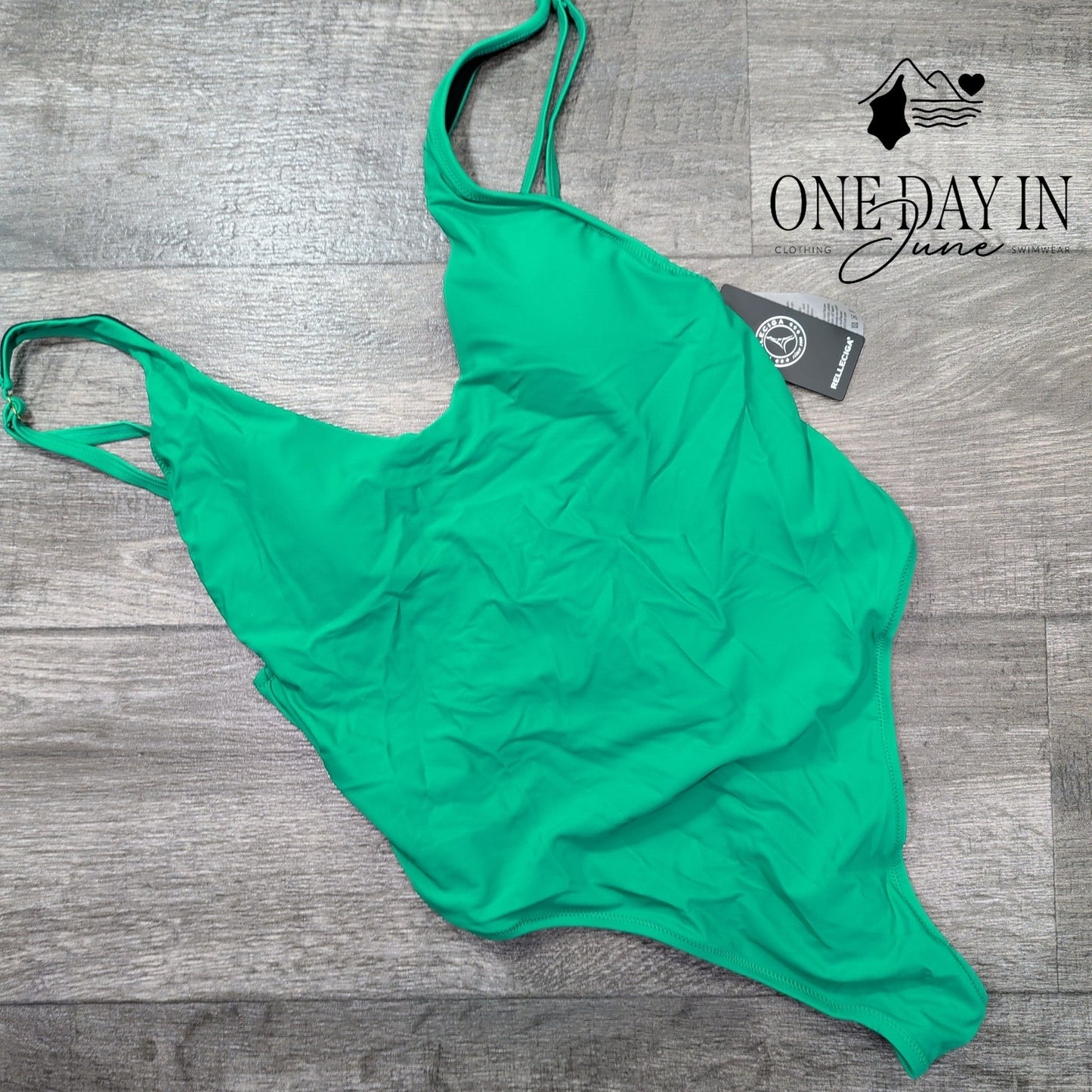 Relleciga High Cut Thong One Piece Swimsuit Size XL