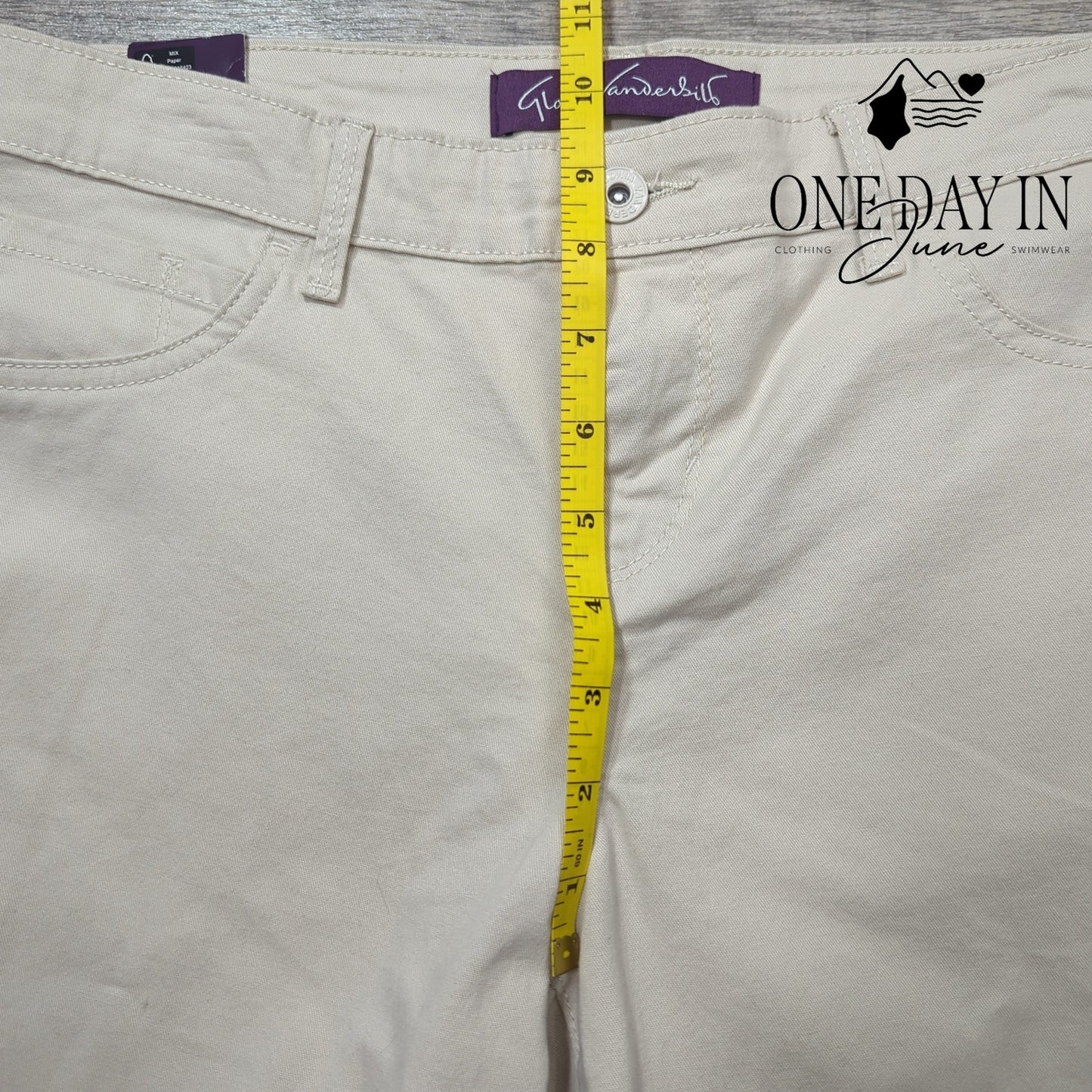 Gloria Vanderbilt Petite Sadie Slim Fit Low Rise Capri Pants Size 8P