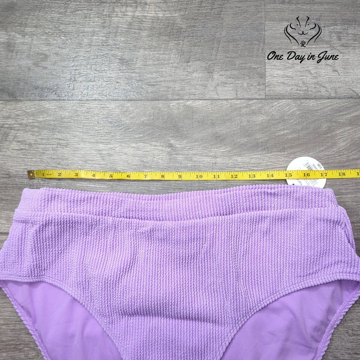 Decree Full Coverage Textured Bikini Bottom Size XXL