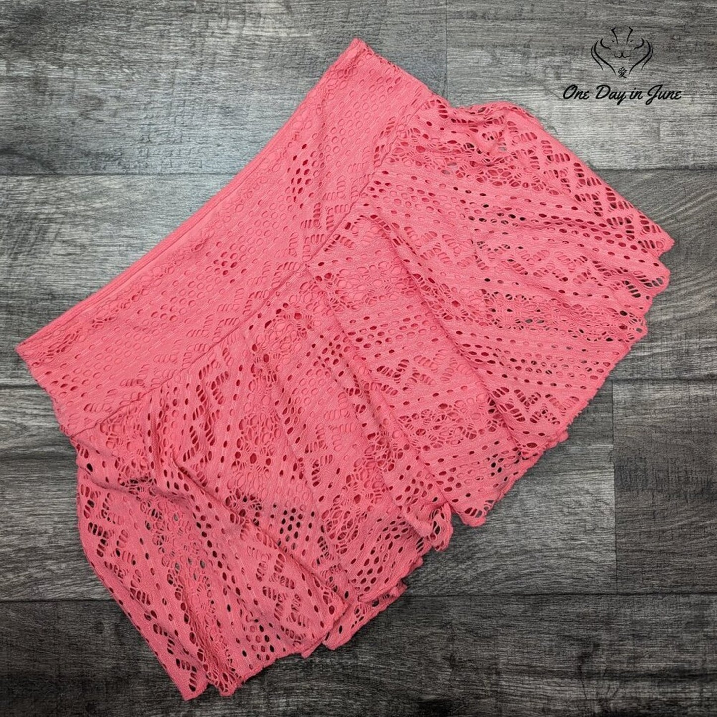 Lopie Crochet Skirted Bikini Bottom Size XXL
