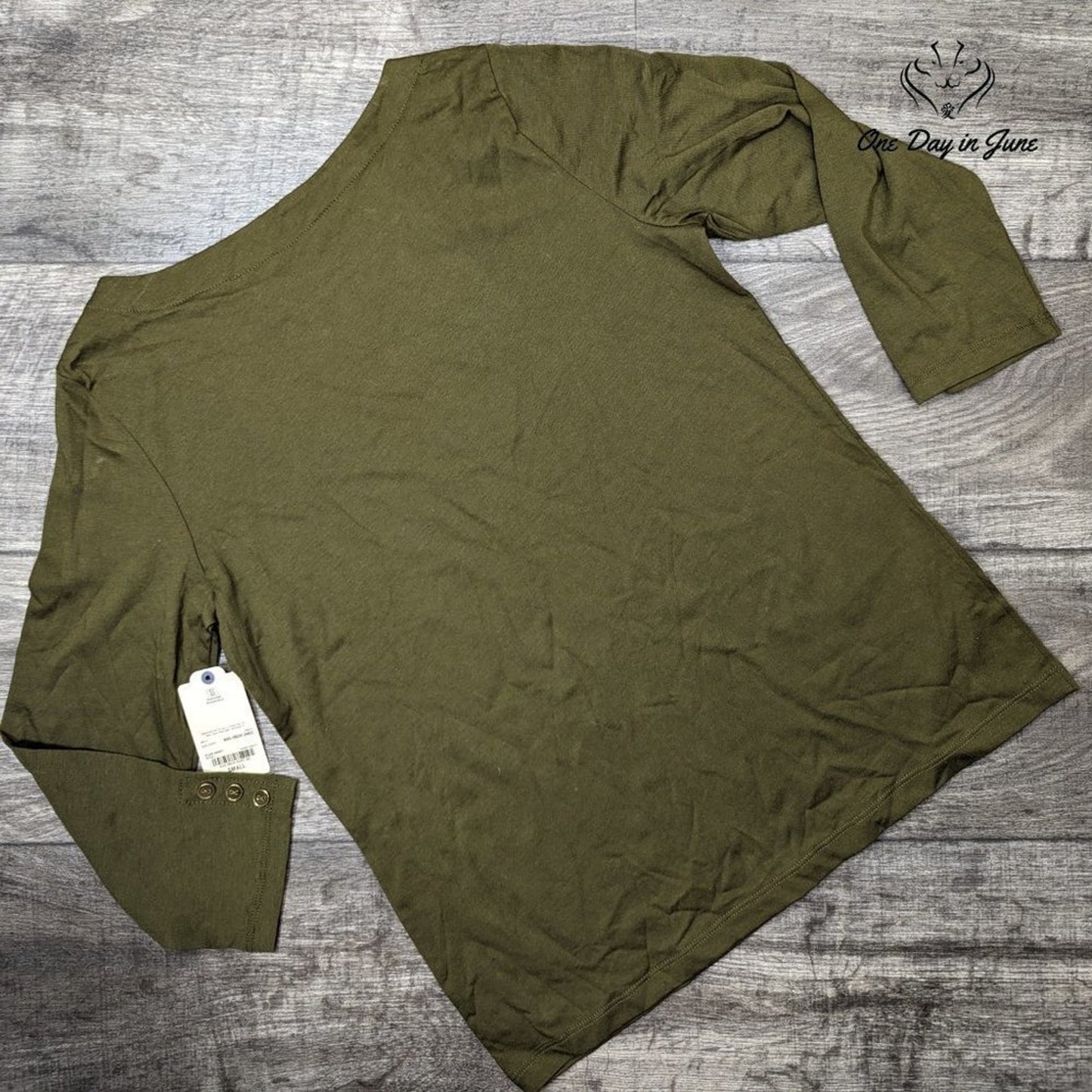 St. John's Bay Classic Boat Neck Long Sleeve Top Size S