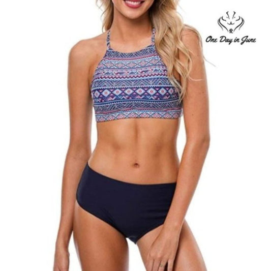 CharmLeaks High Neck Halter Bikini Size S