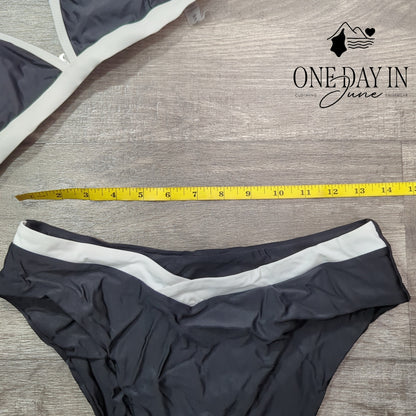 Charmo Triangle High Cut Bikini Swimsuit Size M