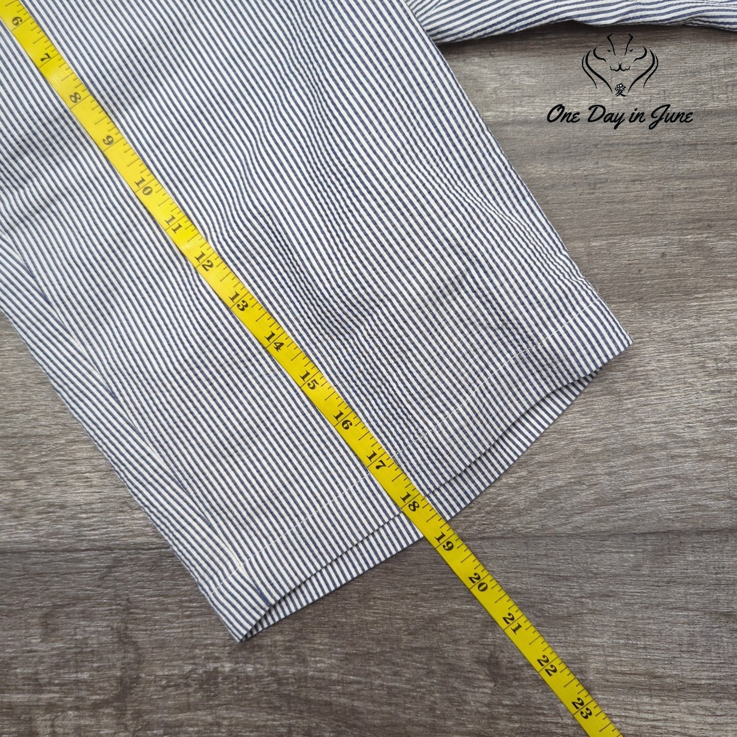 Talbots Petite Striped Flat Front Shorts Size 4P