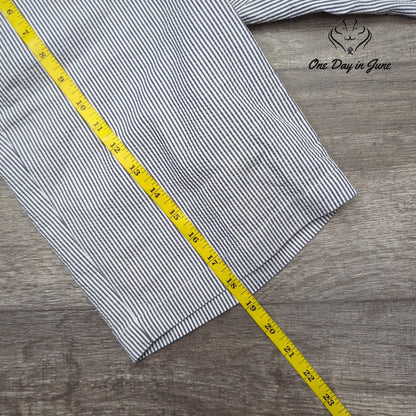 Talbots Petite Striped Flat Front Shorts Size 4P