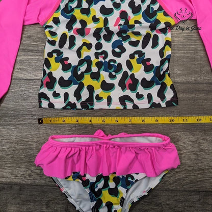 Lovekider Long Sleeve Rash Guard Bikini Set Size M