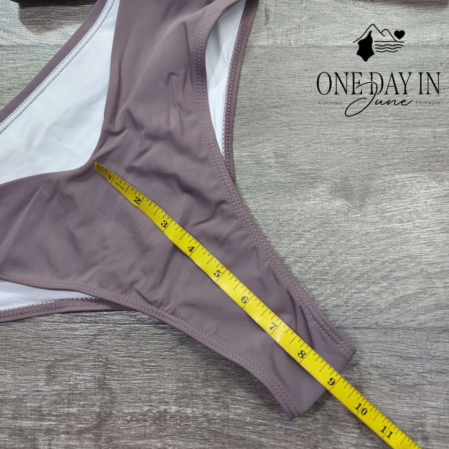 Aleumdr Knot Front Cheeky Bikini Swimsuit Size M