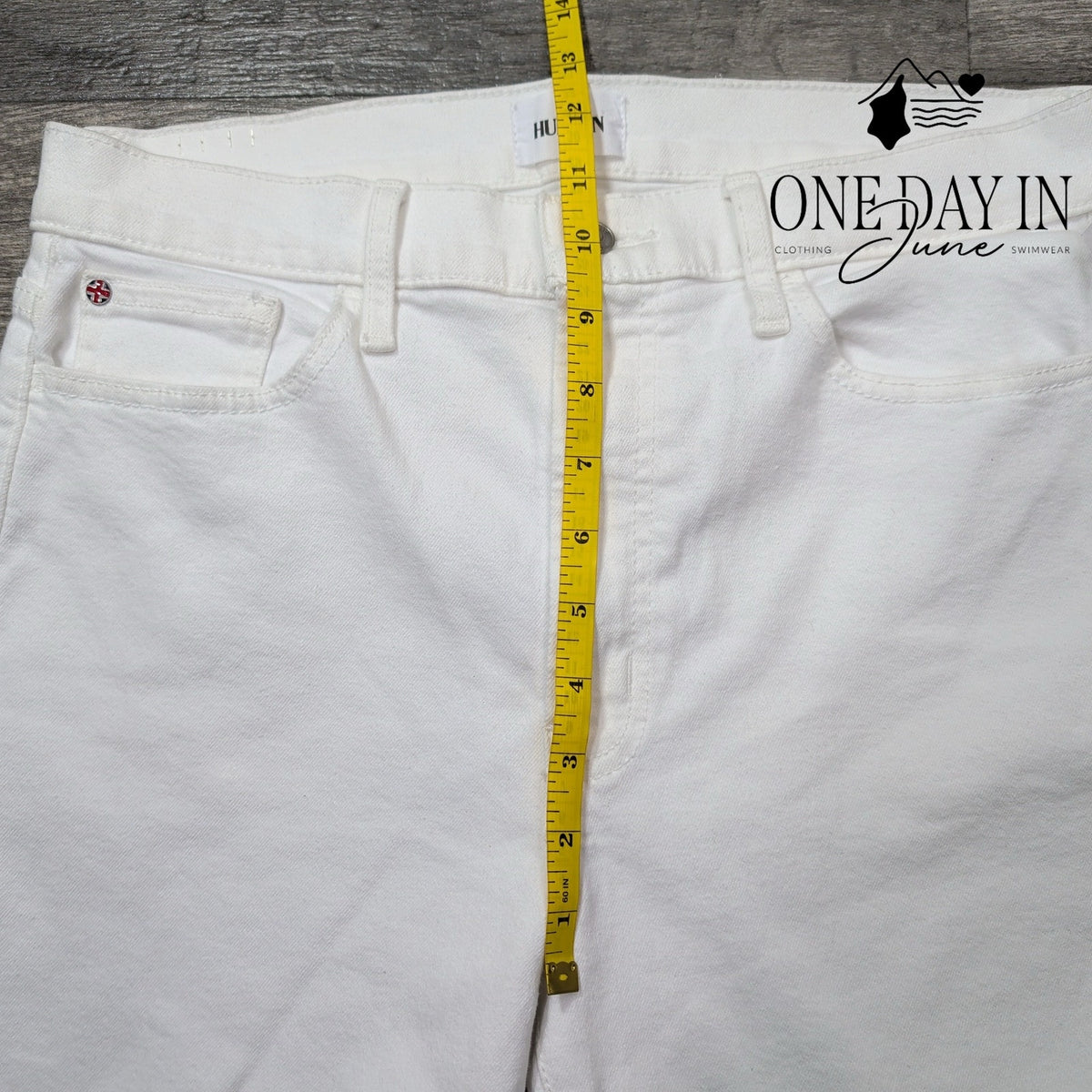 Hudson Blair High Rise Bootcut Jeans White NWT Size 10 (30)