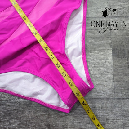 Blooming Jelly Cut Out Mesh One Piece Swimsuit Size S