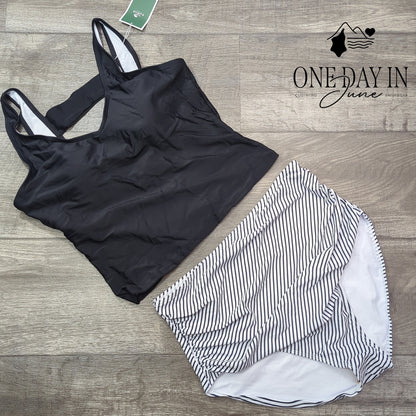 Eomenie High Waist Crop Bikini Swimsuit Size XL
