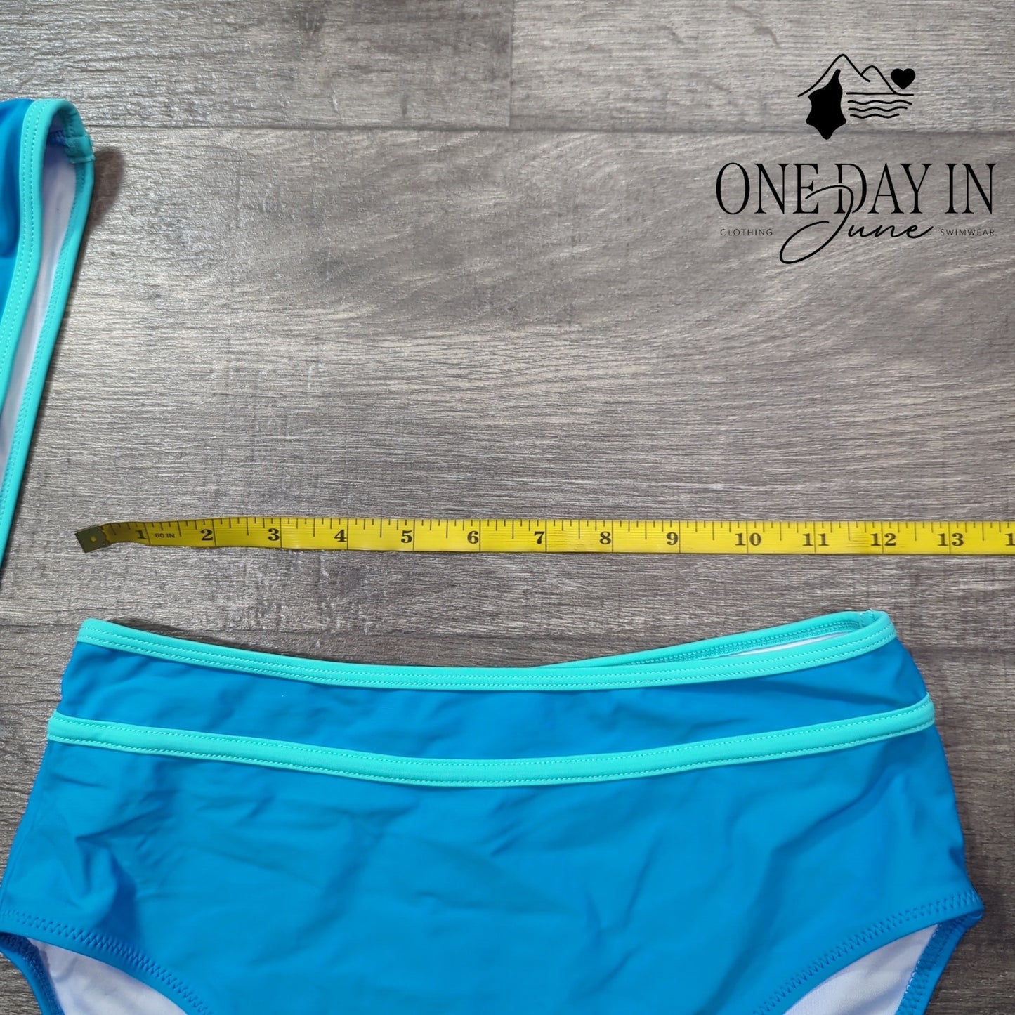 Blooming Jelly High Waist Crop Bikini Swimsuit Size S