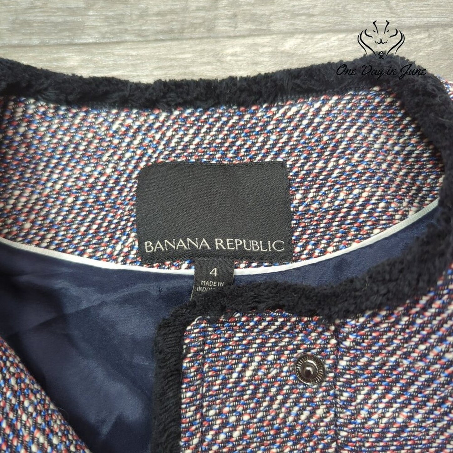 Banana Republic Beautiful Snap Front Basic Jacket Size 4