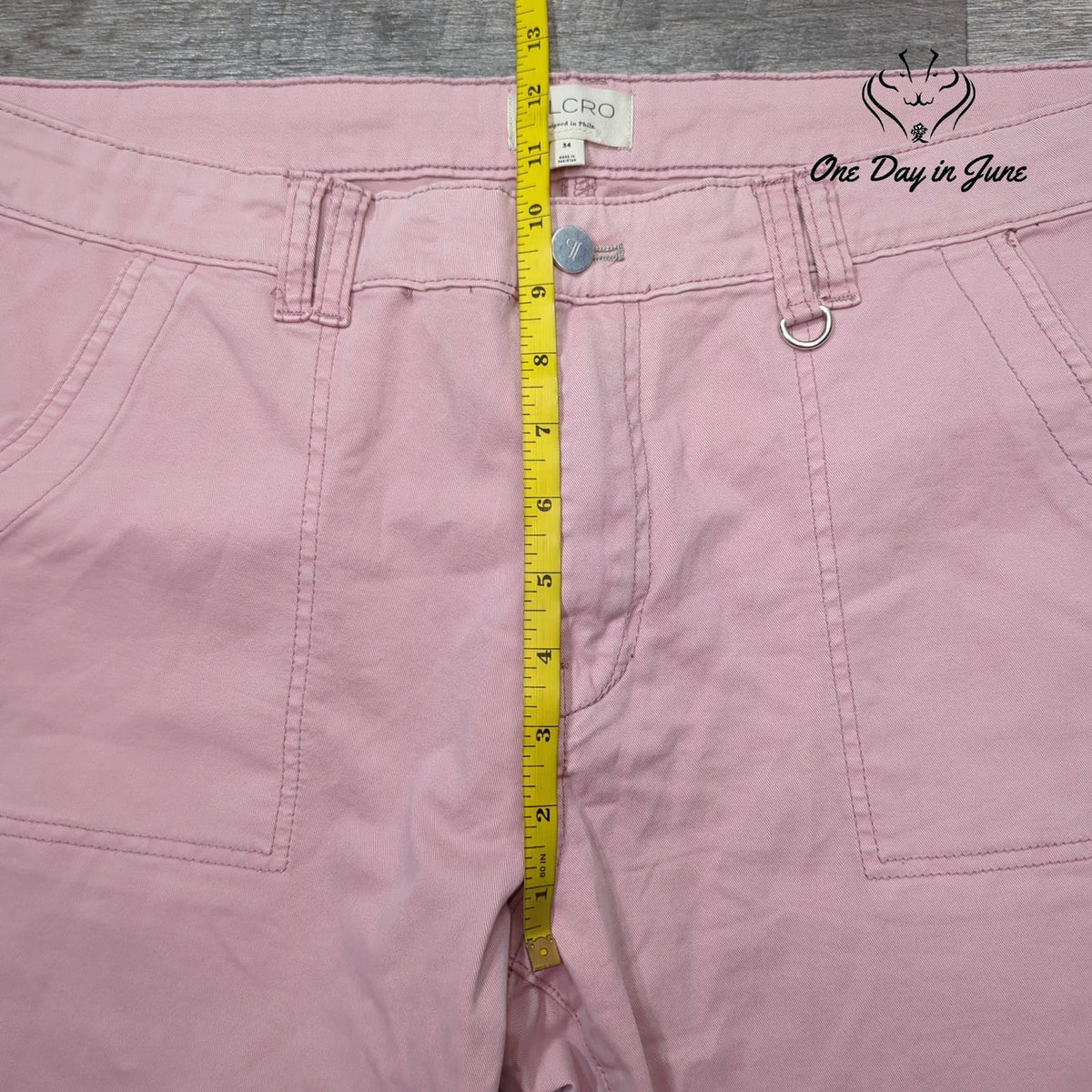 Pilcro Anthropologie Straight Leg Utility Jeans Pink NWT Size 34 (18)