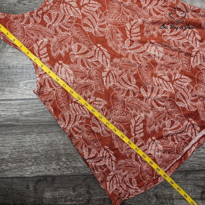 Rachel Zoe Button Back Linen Tank Top Size S