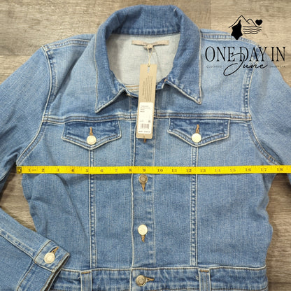 Hudson Reconstructed Denim Cargo Dress Maize Blue NWT $295 Size L