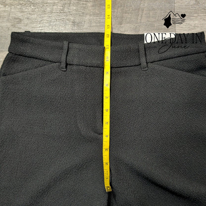 Chico's Textured Slim Leg Pull On Pants Black NWT Size Chico's .5 (6)