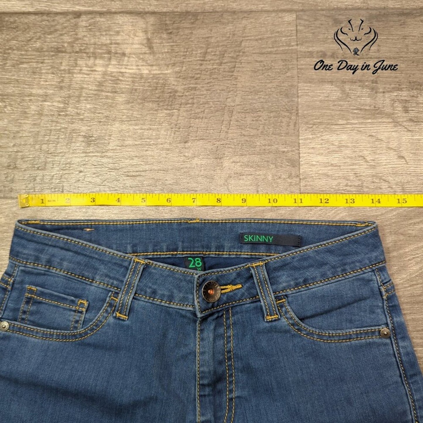Benetton Vintage Skinny Jeans Size 28 (6)