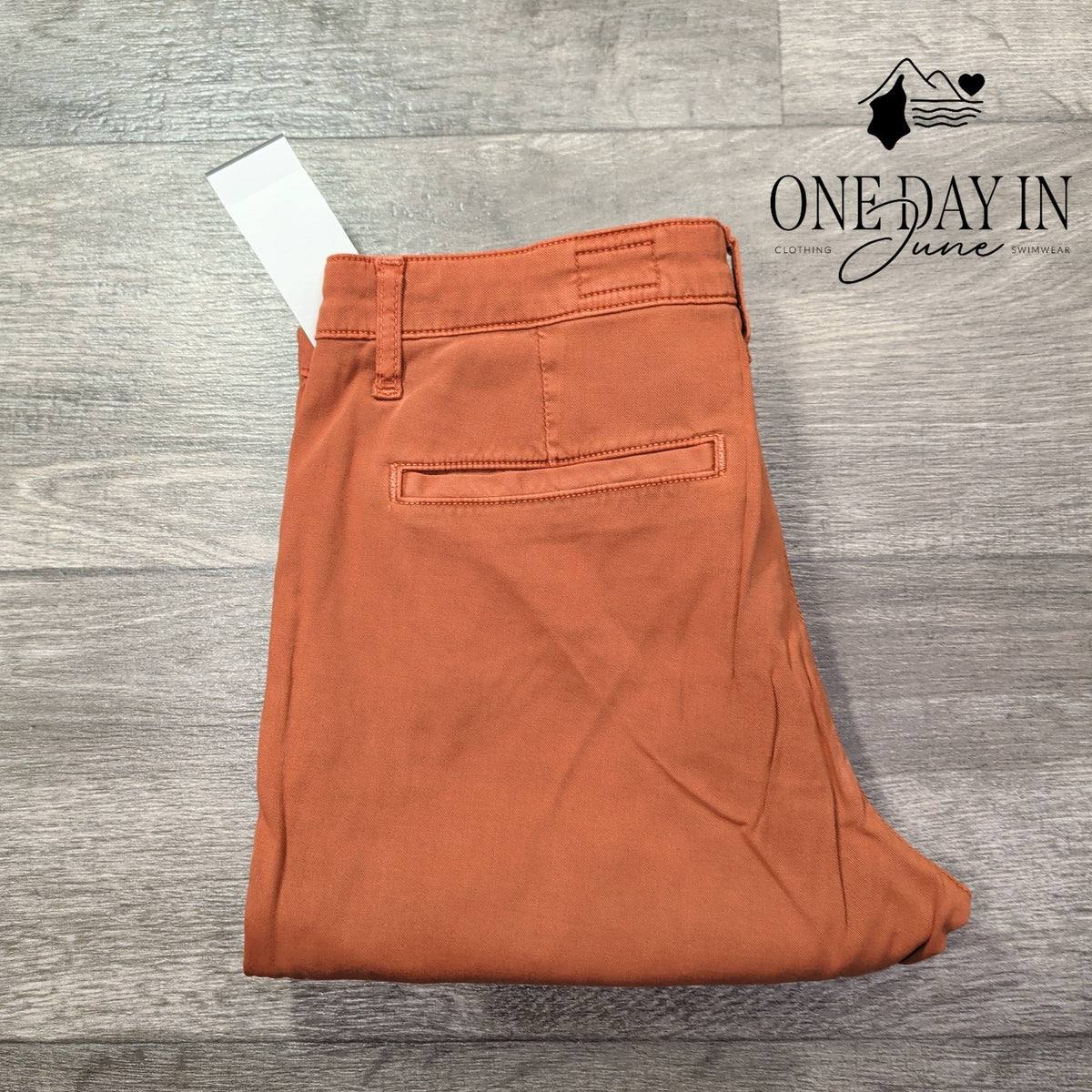 AG Adriano Goldschmied The Caden Tailored Trouser Pants Rust Orange NWT Size 4