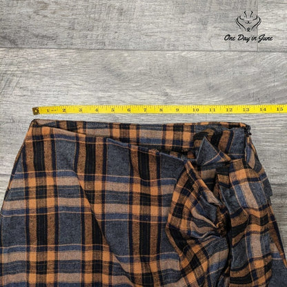 Blush BJ Plaid Tie Side Mini Shorts Size M