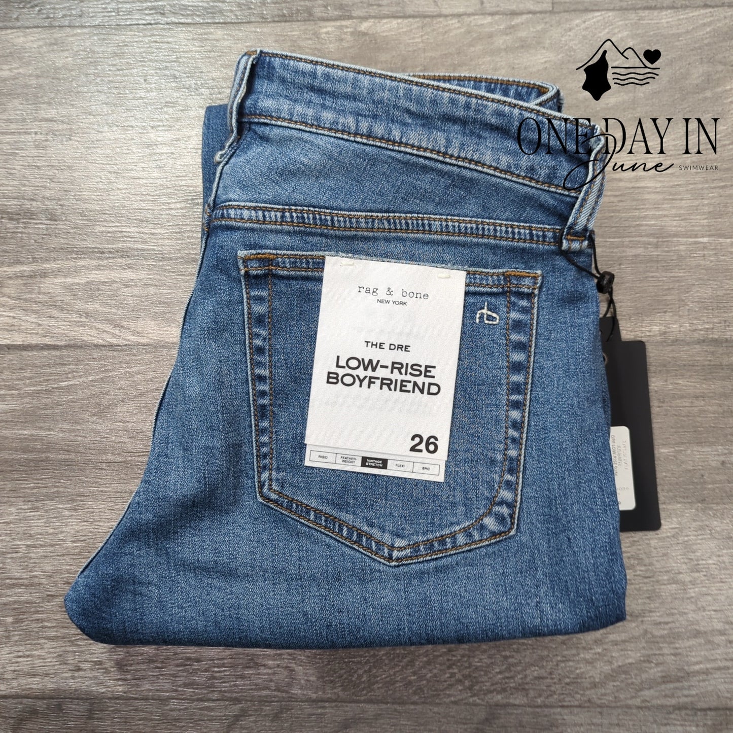 Rag & Bone The Dre Julienne Low Rise Slim Boyfriend Ankle NWT $225 Size 30 (10)