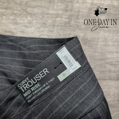 Apt. 9 Mid Rise Curvy Trouser Pants Size 6