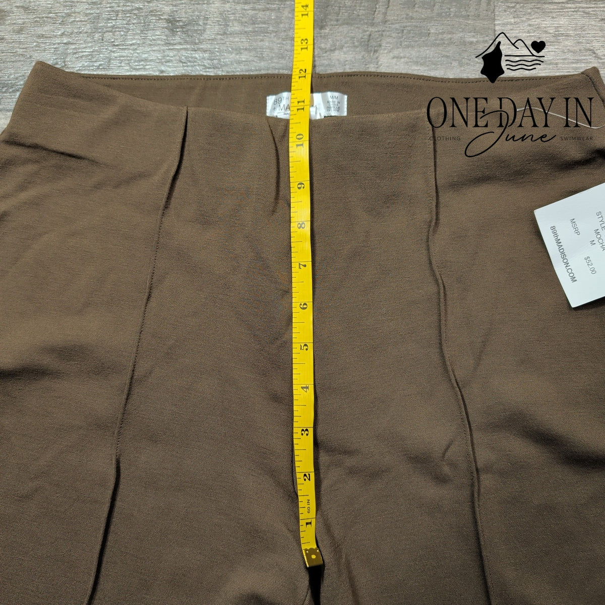 89th & Madison Barely Boot Comfort Waist Pants Size M Mocha Brown NWT Size M