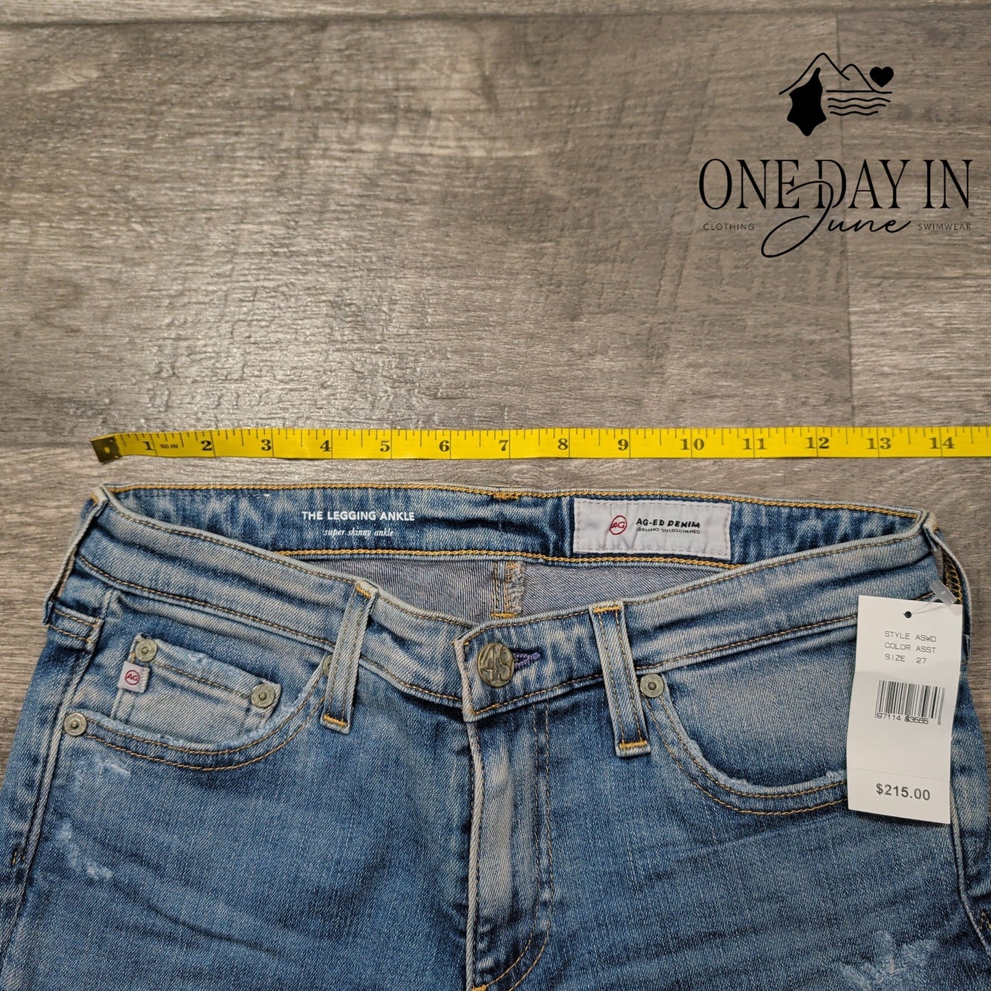 AG Adriano Goldschmied The Legging Ankle Jeans Skinny NWT $215 Size 4 (27)