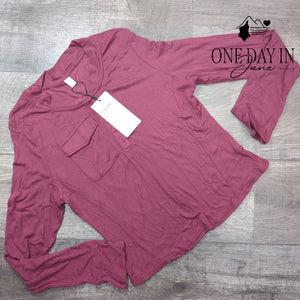 Exlura Ribbed Long Sleeve Top Size 2XL