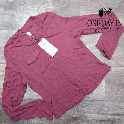 Exlura Ribbed Long Sleeve Top Size 2XL