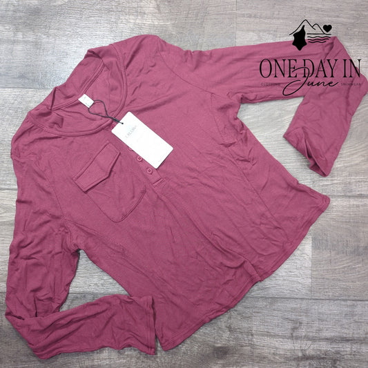 Exlura Ribbed Long Sleeve Top Size 2XL