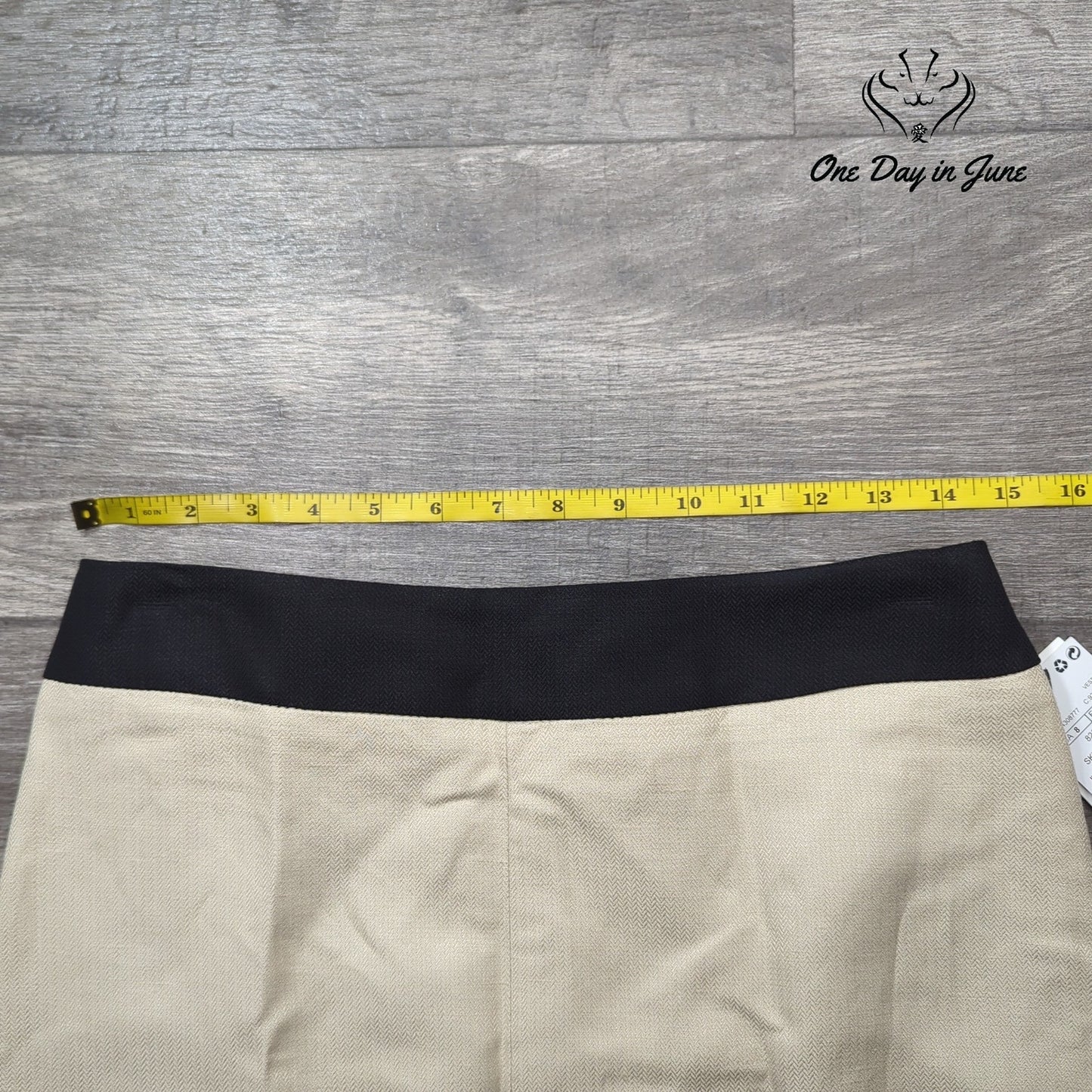 MNG Linen Pencil Skirt Size 8