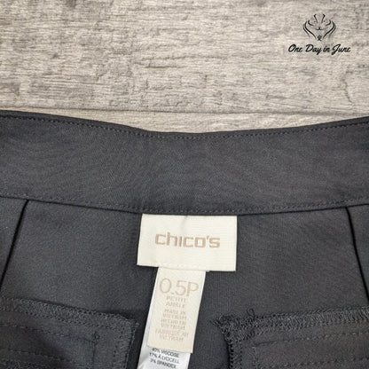 Chico's Petite Crop Beaded Hem Pants Size 0.5P (6)