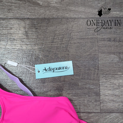 Adisputent Crop Bikini Swimsuit Size L