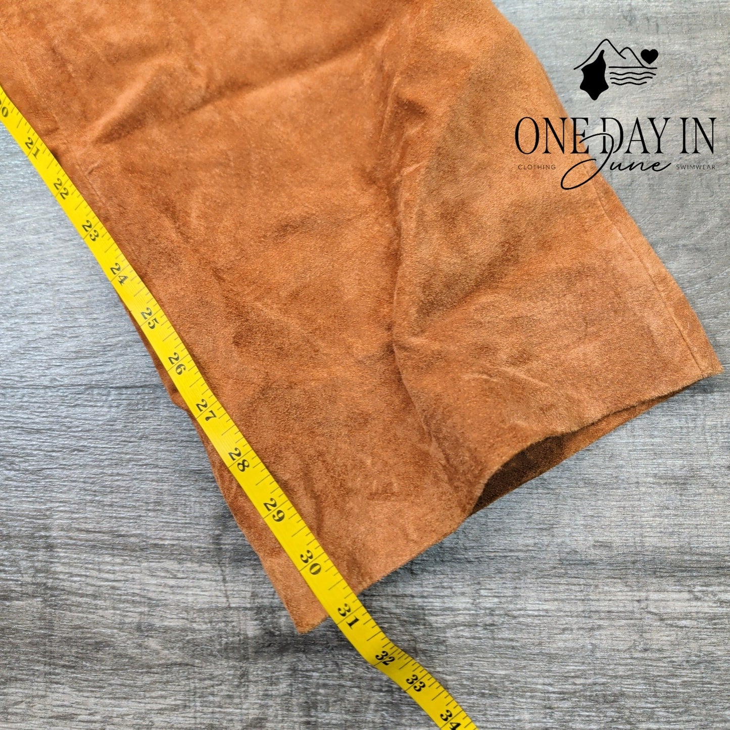 August Silk Logic Suede Pants Size 14