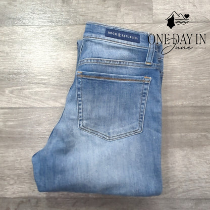 Rock & Republic Berlin Straight Leg Jeans Size 8