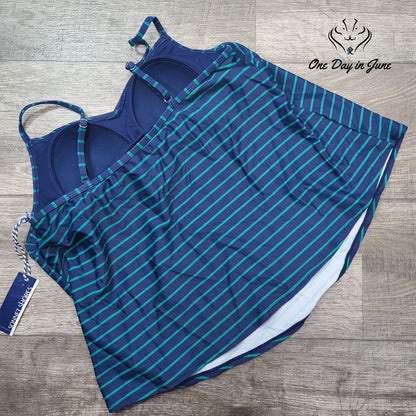 Sonnet Shores Adjustable Strap Tankini Top Size 8