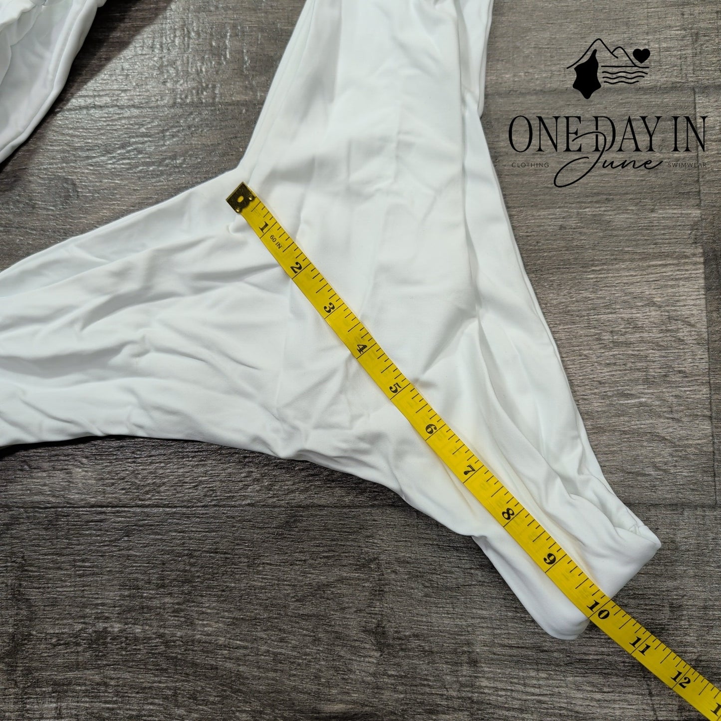 Charmo Knot Front High Cut Cheeky Bikini Swimsuit Size L