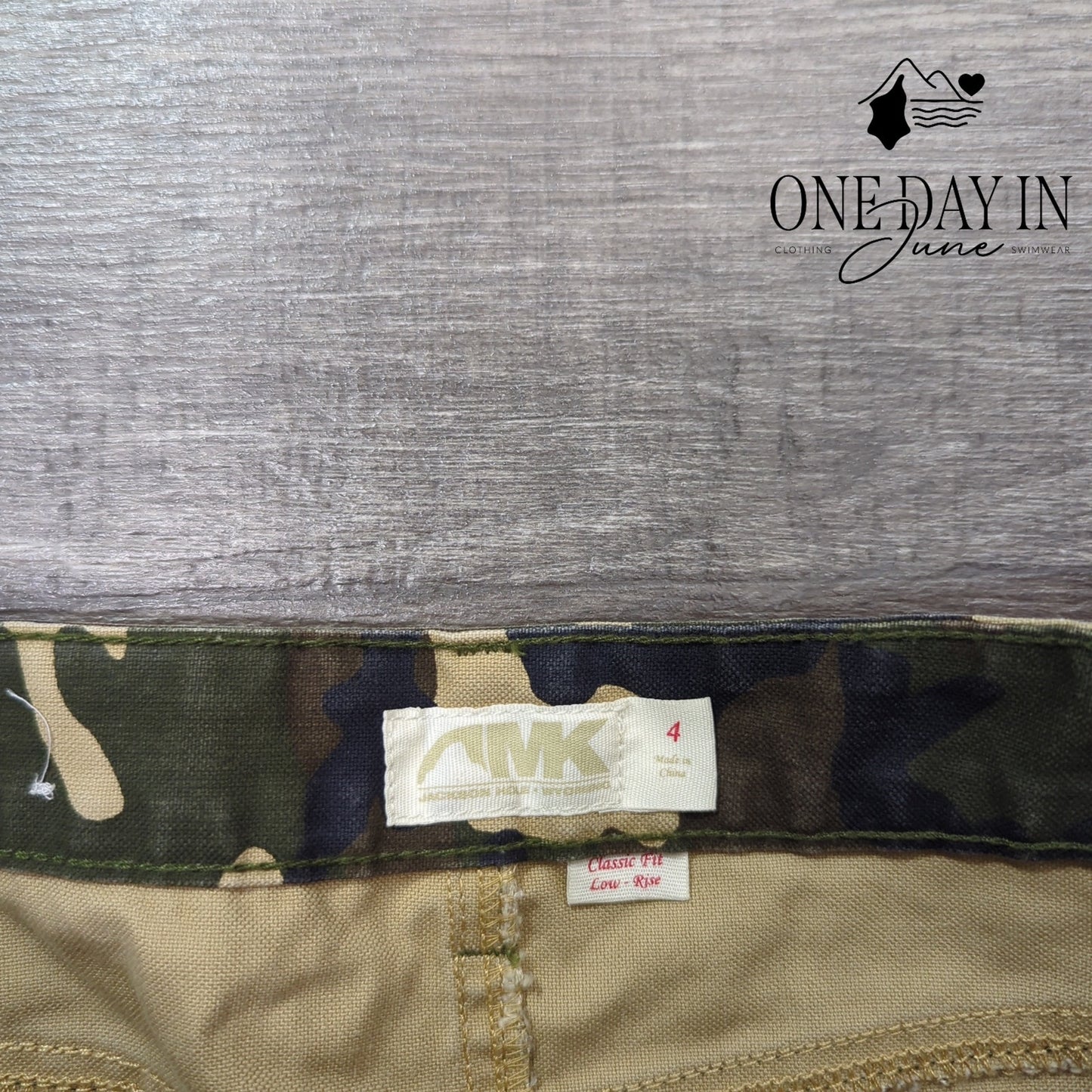 MK Outdoor Camoflage Denim Skirt Size 4