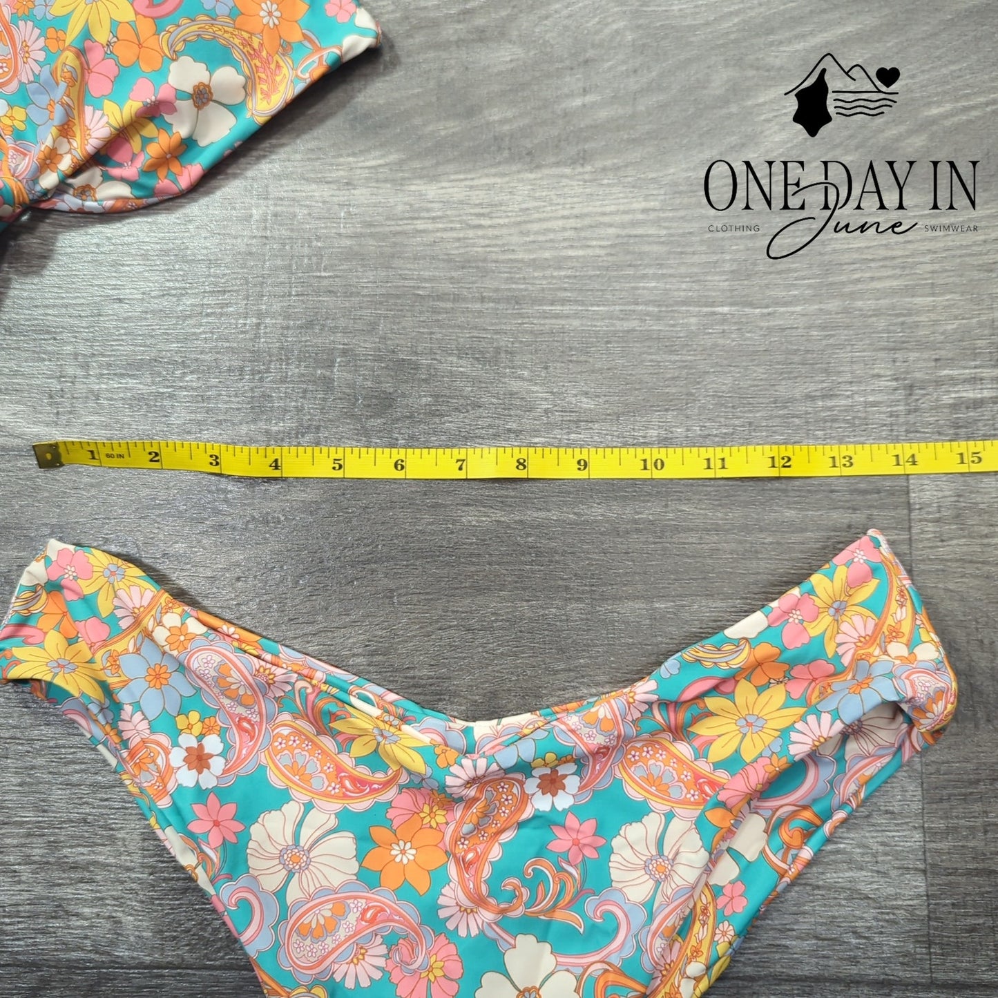 Charmo Knot Front Cheeky Bikini Swimsuit Size L