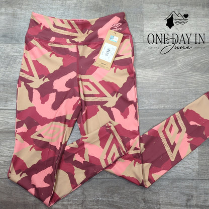 Umbro Pink Camo Leggings Size M