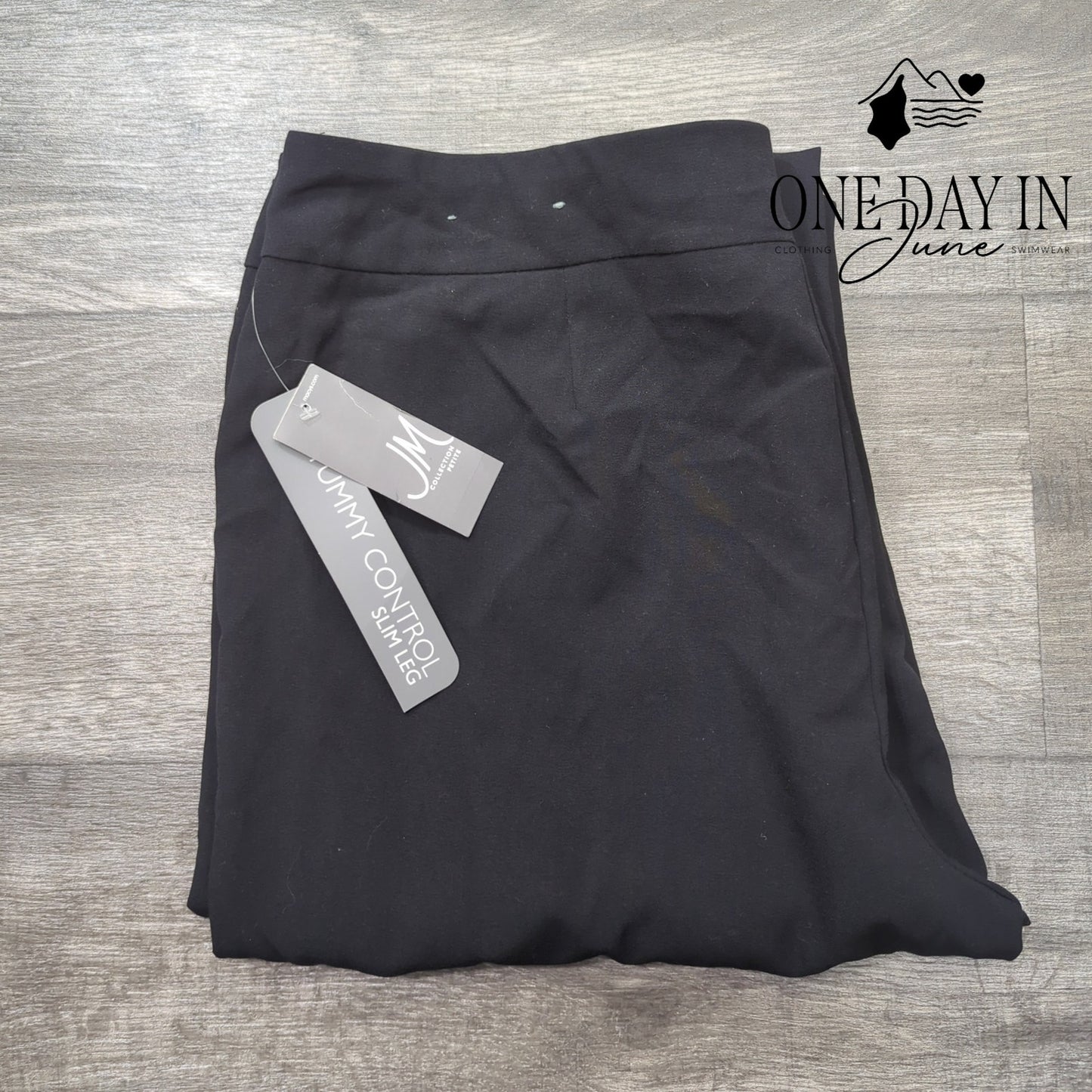 JM Collection Petite Tummy Control Slim Leg Pants Size 16P