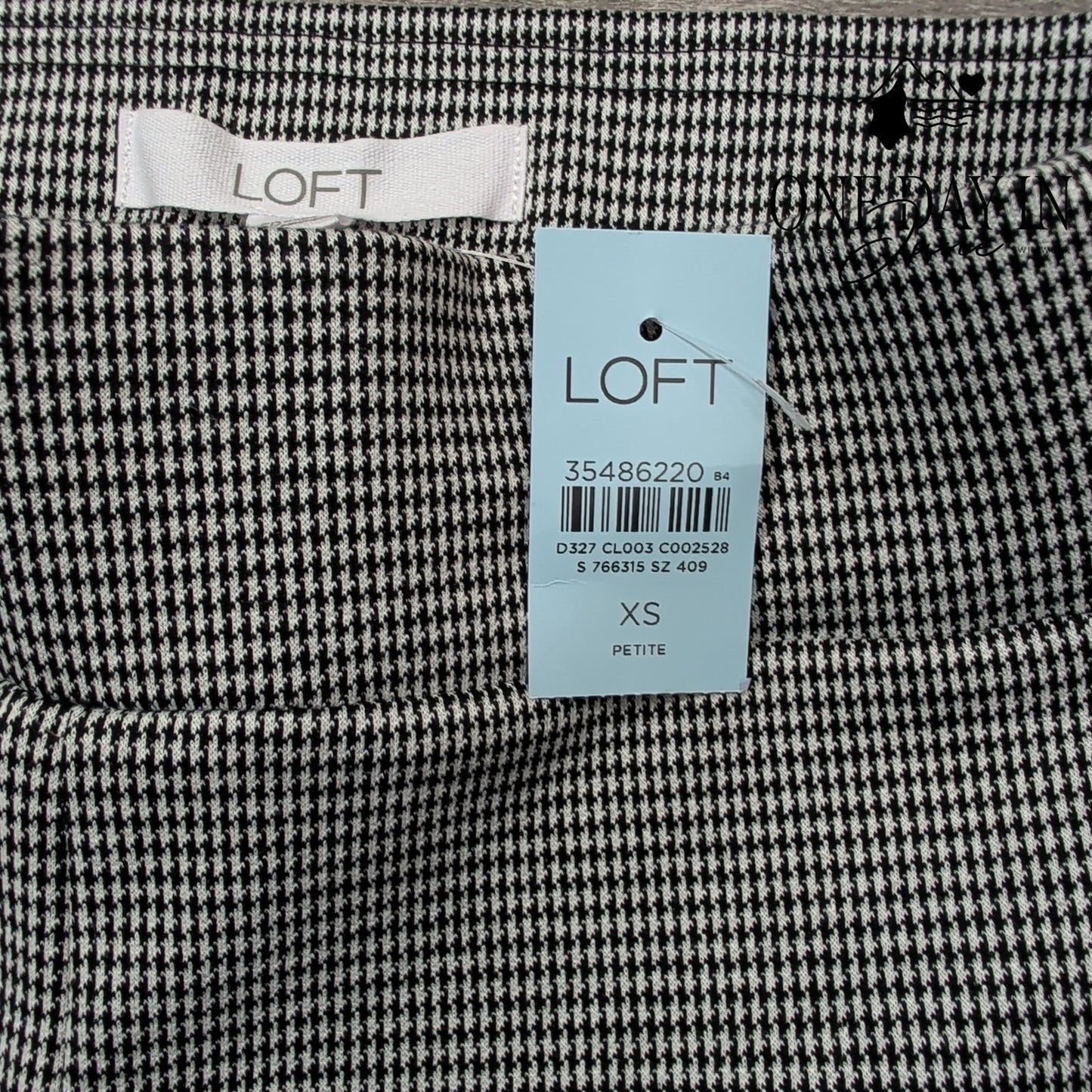 Loft Houndstooth Ankle Leggins Size XS