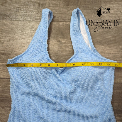 Limeeke Smocked One Piece Swimsuit Size M