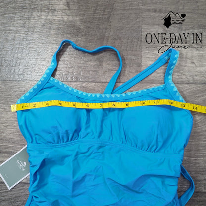 Eomenie Tie Back One Piece Swimsuit Size S
